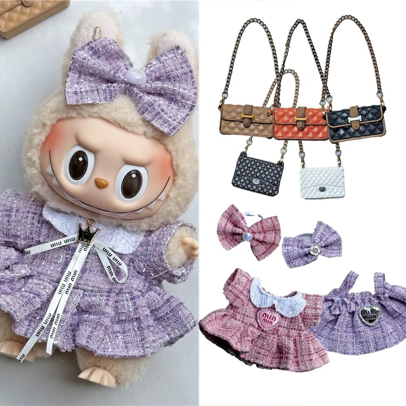15 17cm For Labubu Doll Adorab - Baby Clothing Bag avaliação e preço