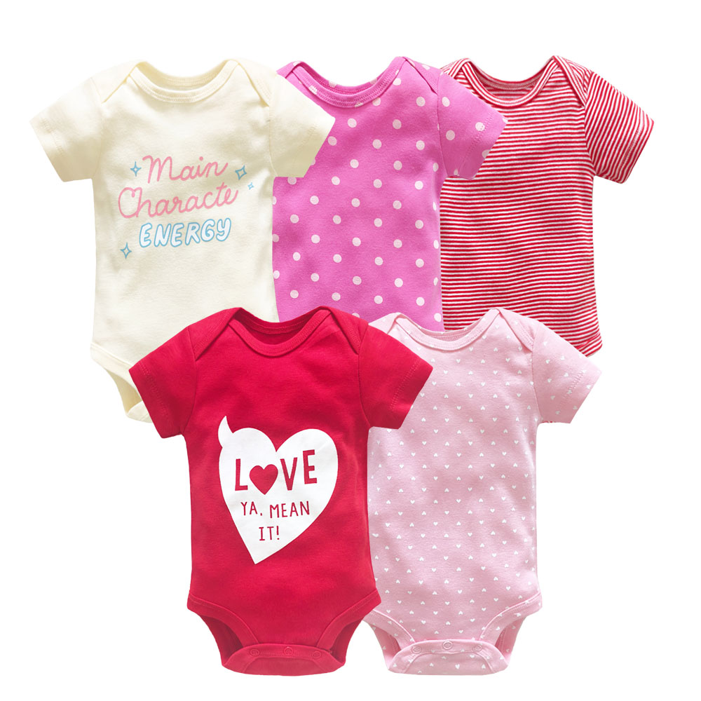5PCS/Lot Baby Girls Bodysuits  - Baby Clothing Next avaliação e preço