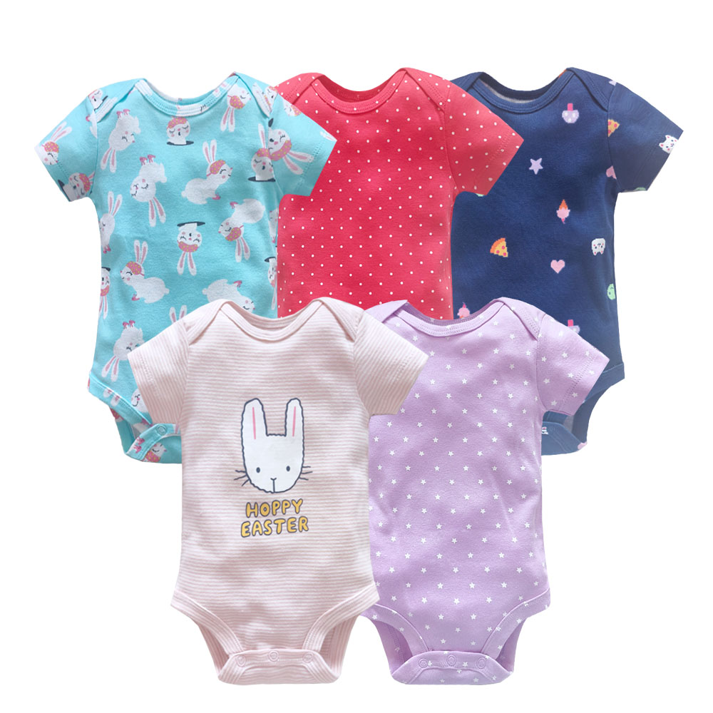 5PCS/Lot Baby Girls Bodysuits  - Baby Clothing Next avaliação e preço