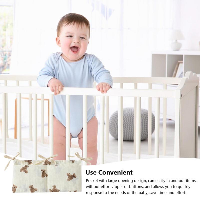 Baby Crib Organizer Cot Caddy  - Baby Clothing Bag avaliação e preço