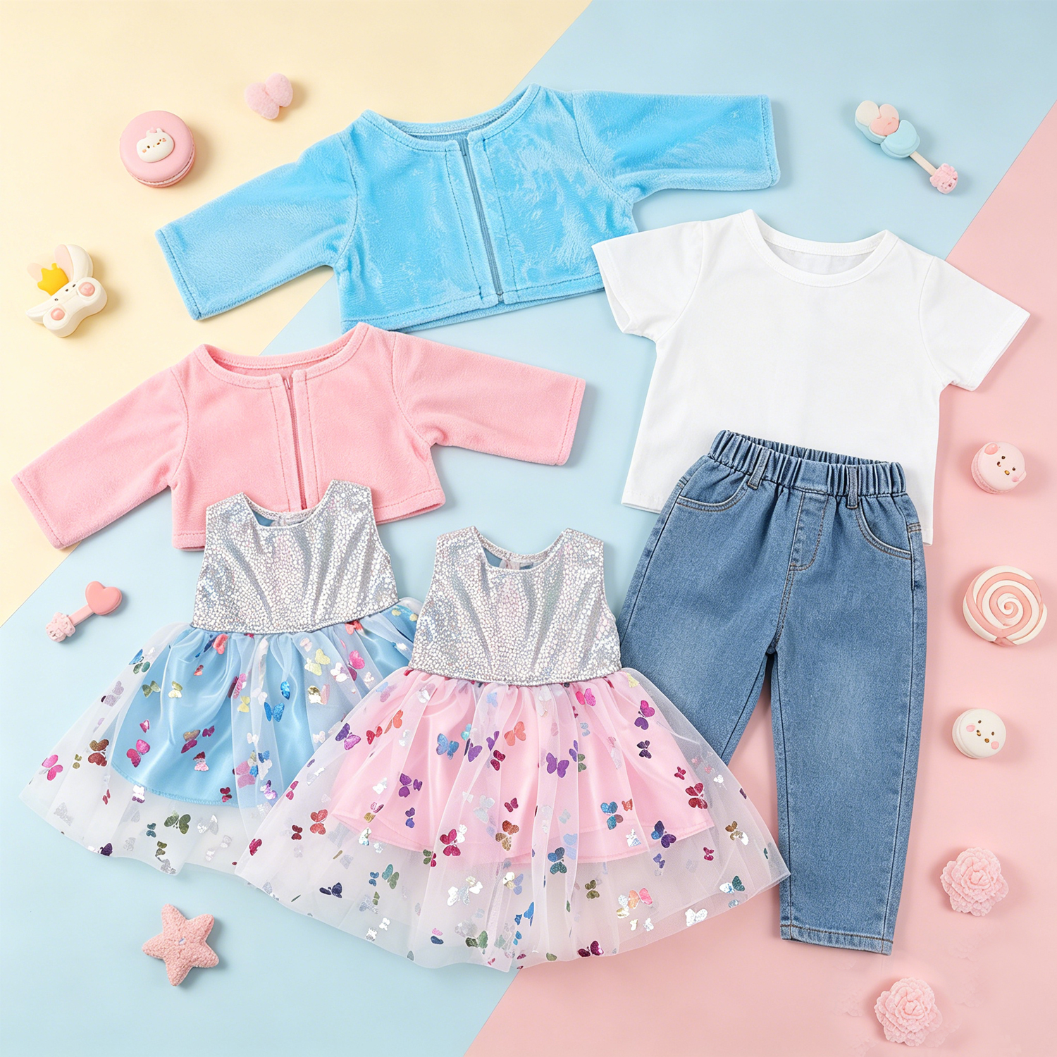 Cute 18 Inch Doll Clothes Set  - Baby Clothing Next avaliação e preço