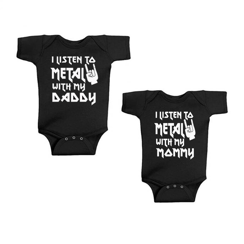 I Listen to Metal with My Dadd - Baby Clothing Next avaliação e preço