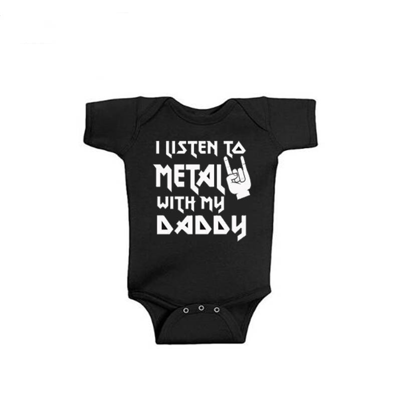 I Listen to Metal with My Dadd - Baby Clothing Next avaliação e preço