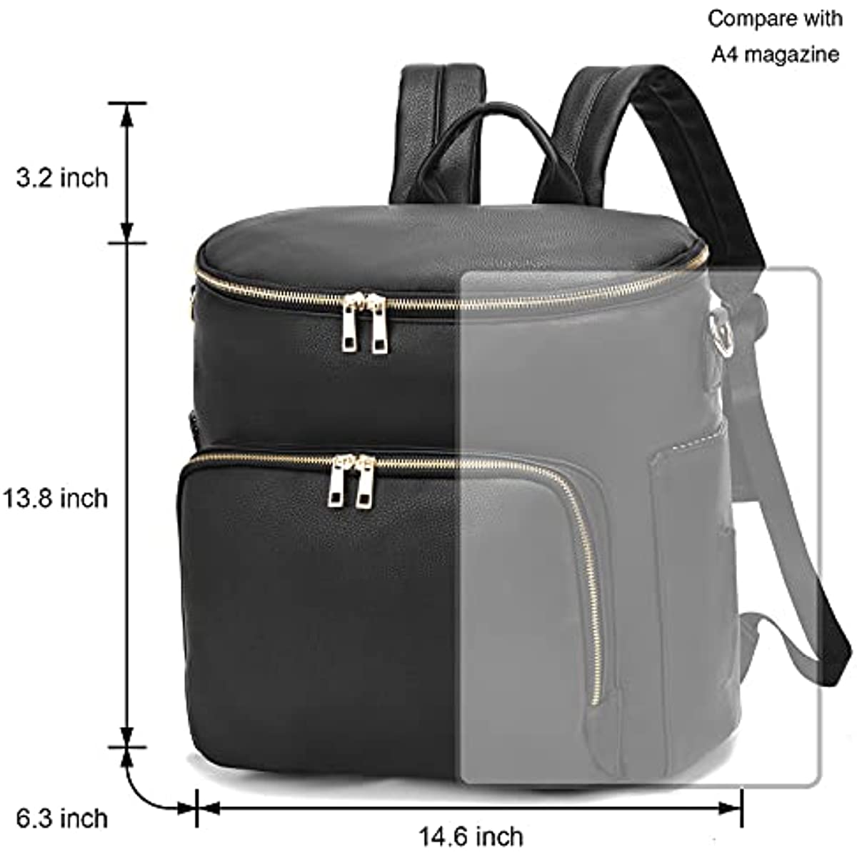 Diaper Bag Backpack Leather Ba - Baby Clothing Bag avaliação e preço