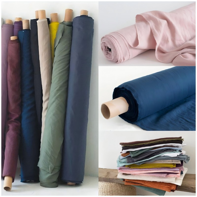 280cmx100cm Pure Linen Fabric  - Baby Clothing Organic avaliação e preço