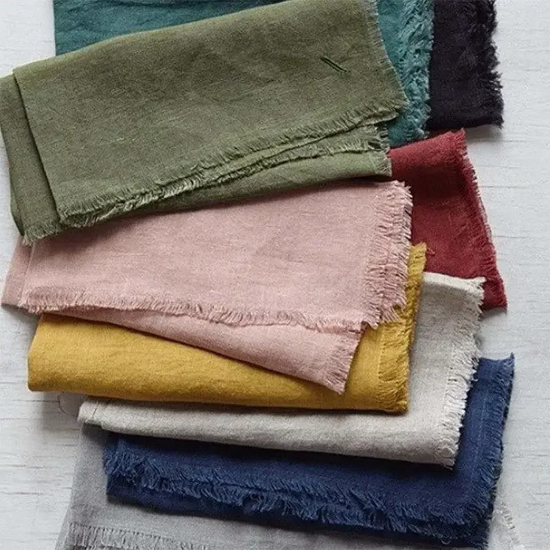 280cmx100cm Pure Linen Fabric  - Baby Clothing Organic avaliação e preço