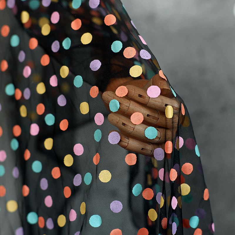 155cm Wide Colorful Polka Dot  - Baby Clothing Organic avaliação e preço